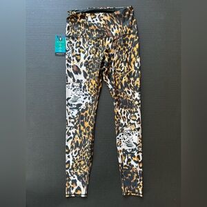 Yoga Democracy Leopard Print Leggings NWT